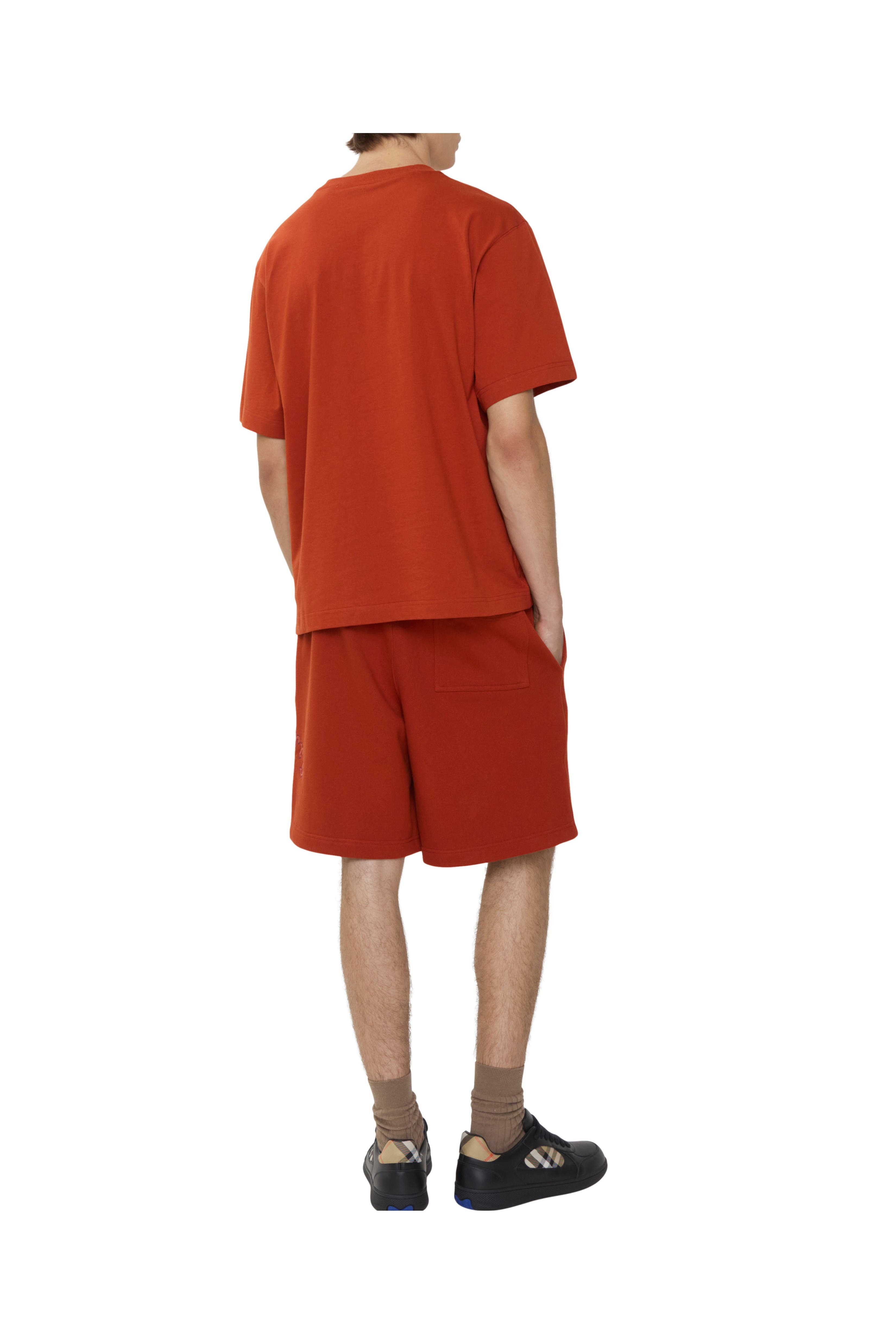 burberry Gothic Logo Cotton Shorts in Fire Orange at Nordstrom - 3