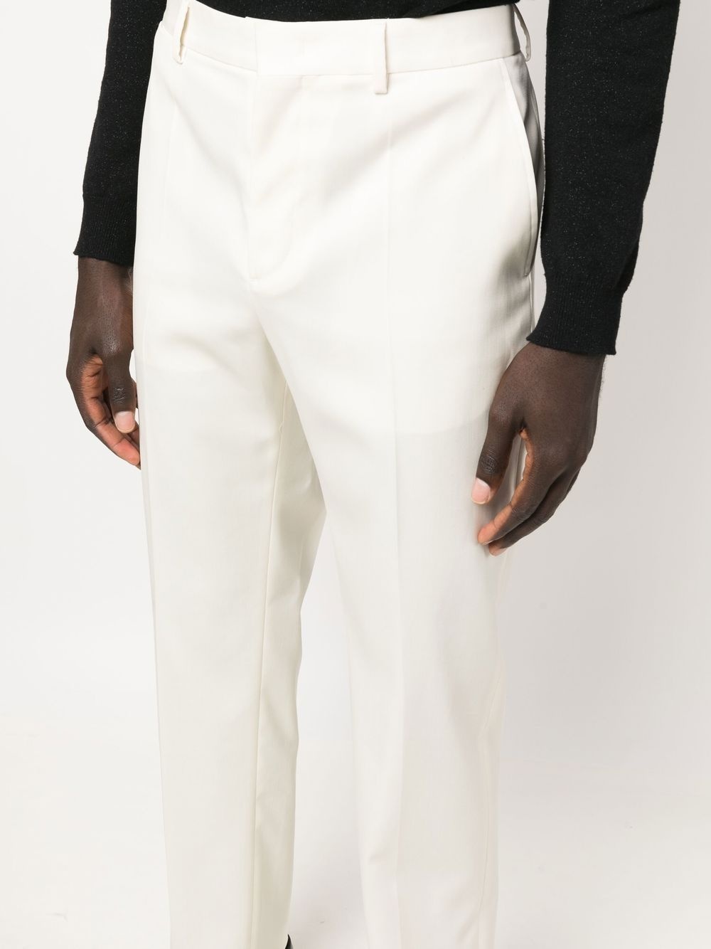 straight-leg tailored trousers - 5