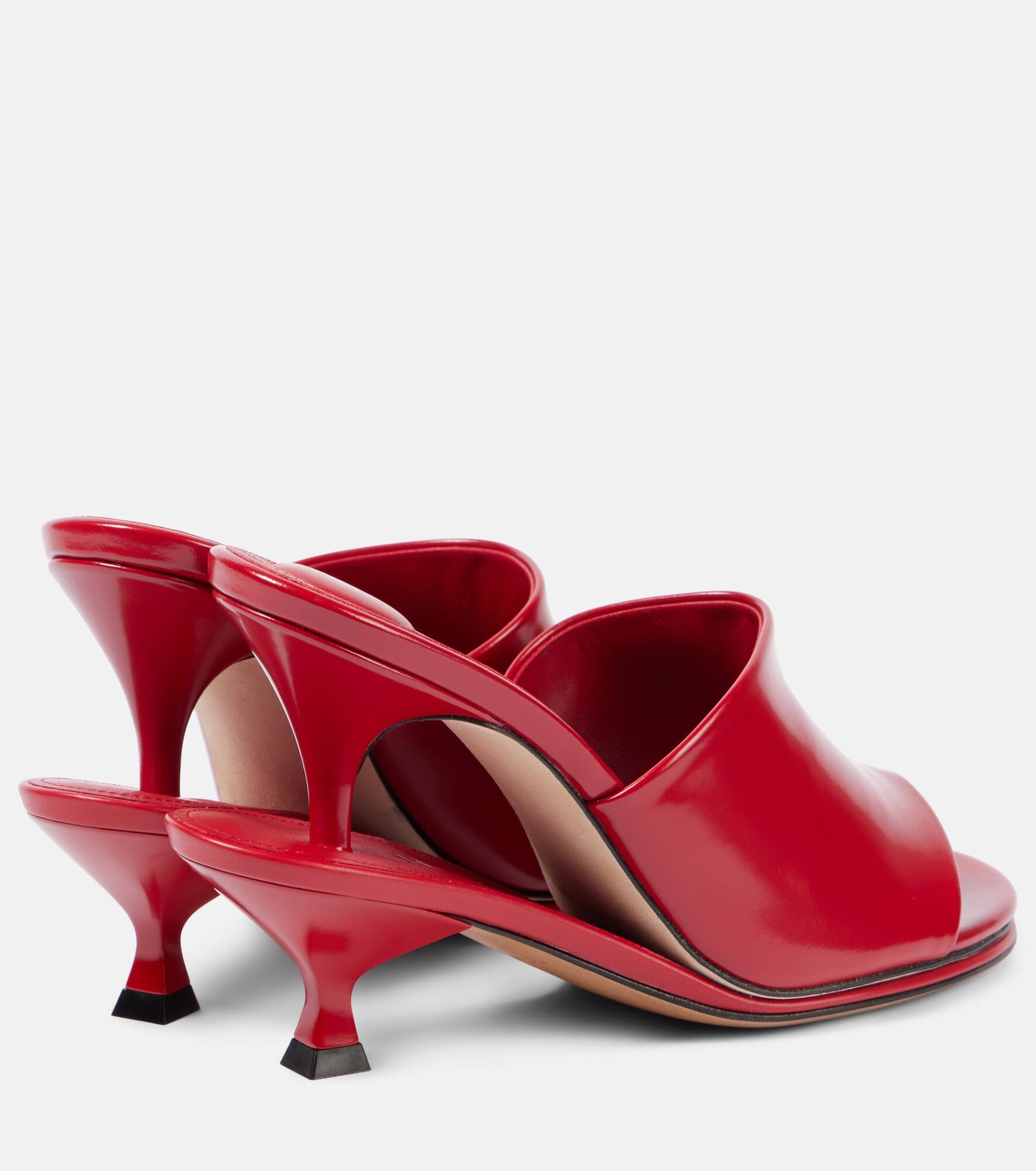 Les Doubles Mules leather mules - 3