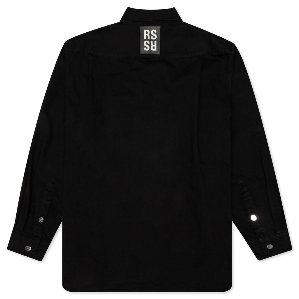 RAF SIMONS BIG FIT DENIM SHIRT - BLACK - 2