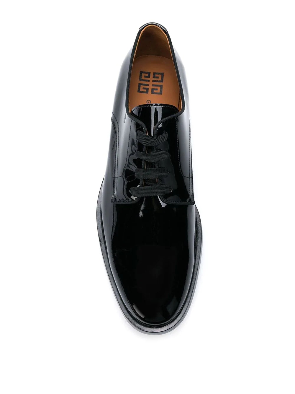 patent lace-up shoes - 4