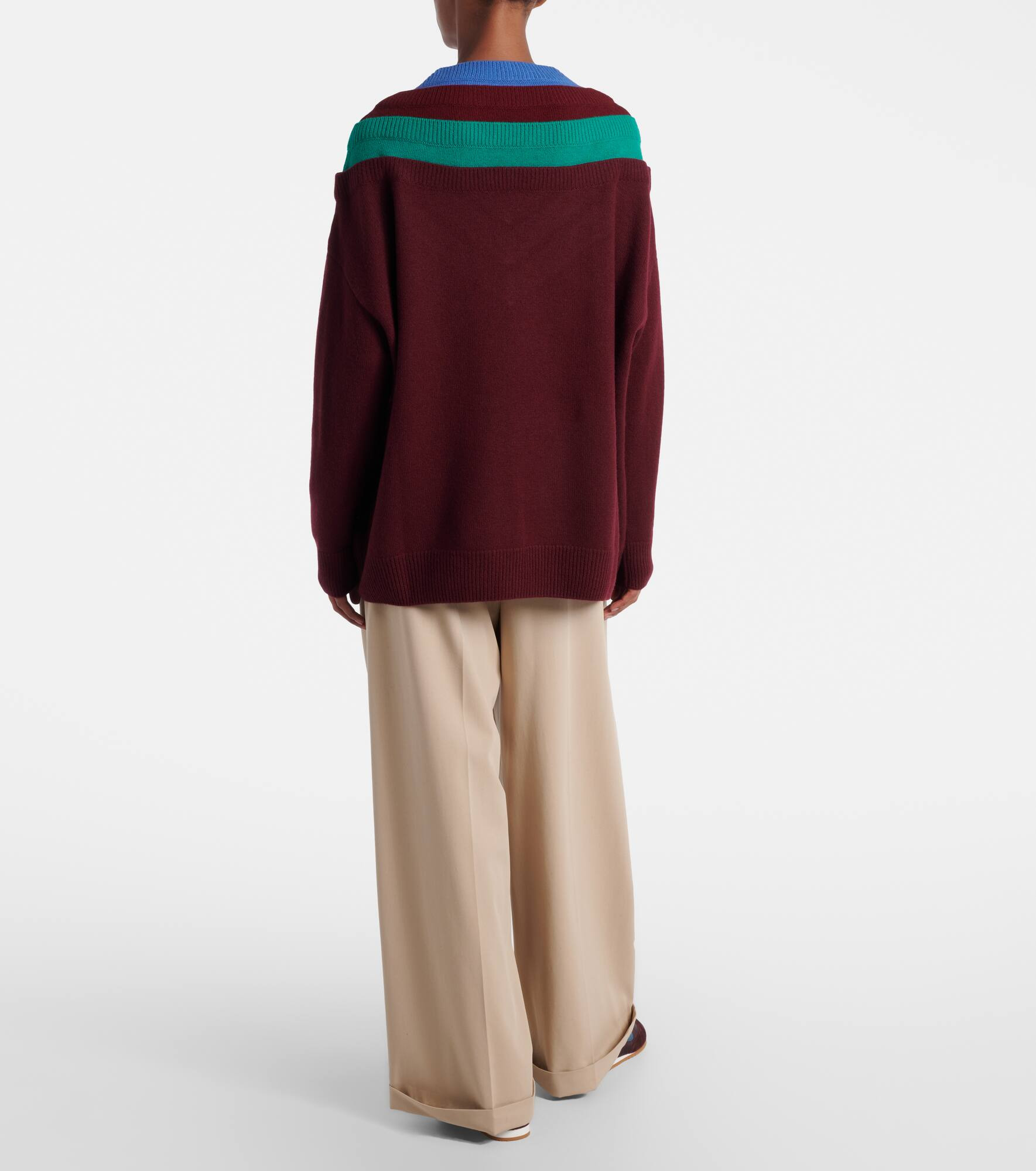 Layered wool sweater - 3