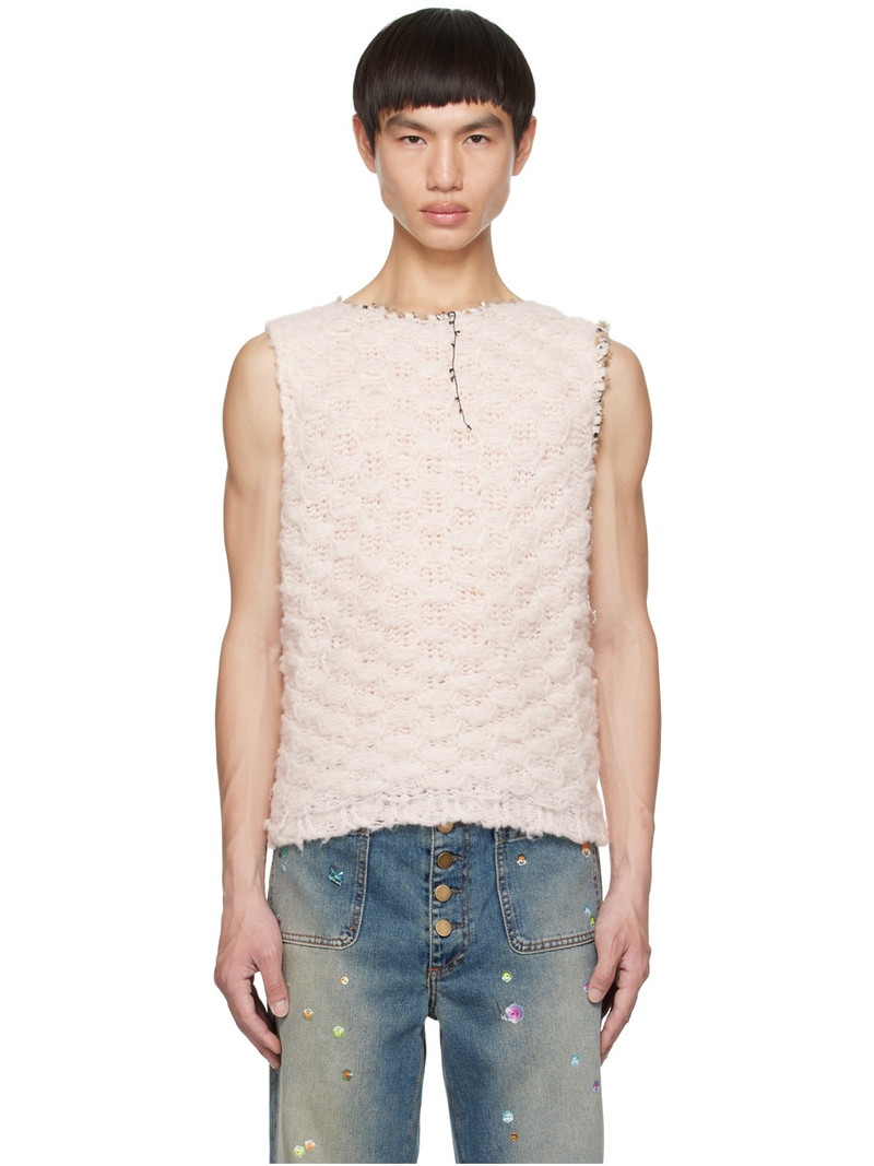 Pink Crewneck Tank Top - 1