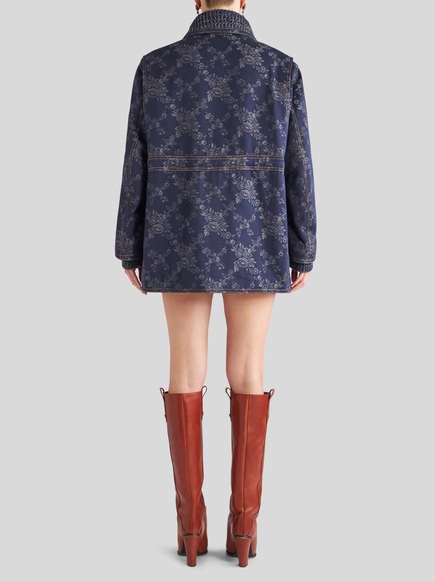 JACQUARD DENIM JACKET - 5