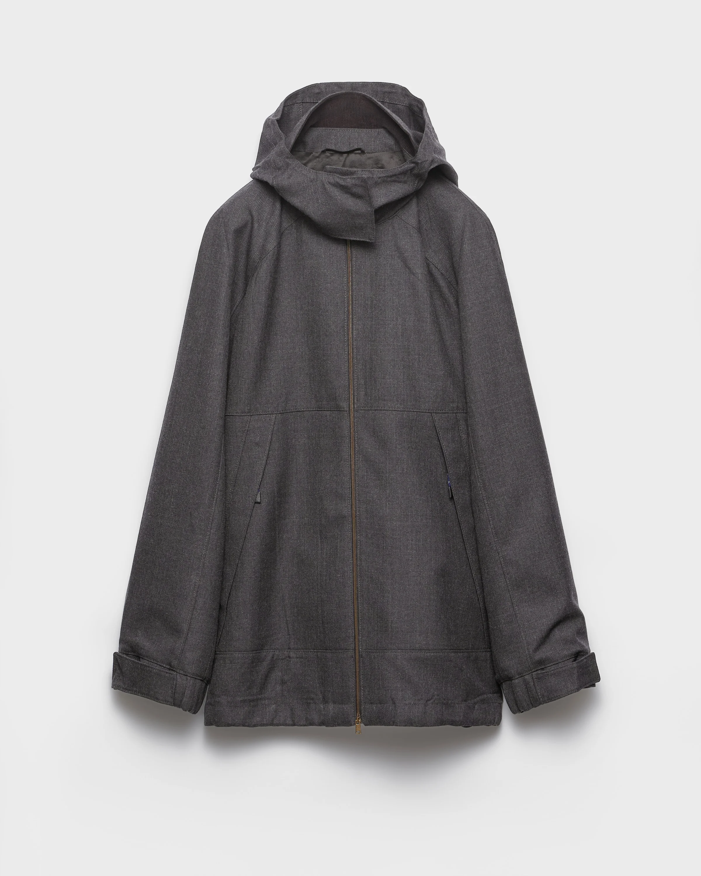 Mélange hopsack wool jacket - 1