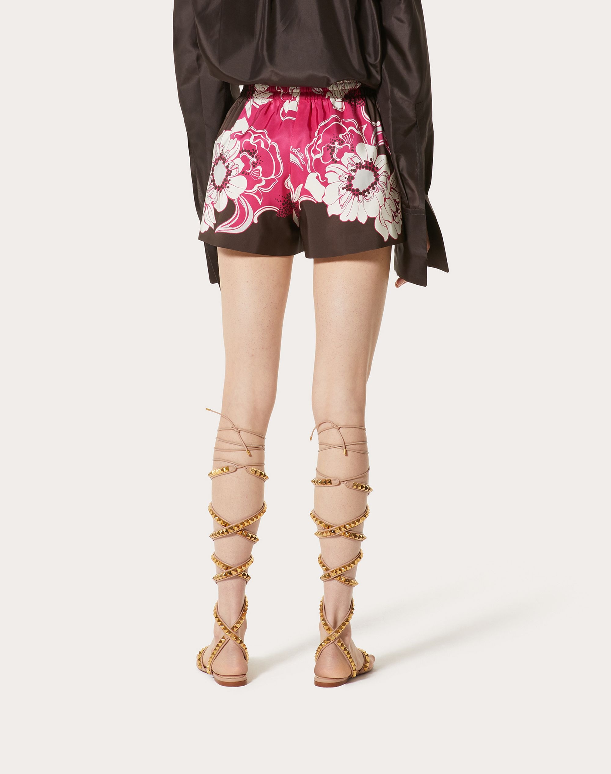 FAILLE SHORTS WITH STREET FLOWERS DAISYLAND PRINT - 4