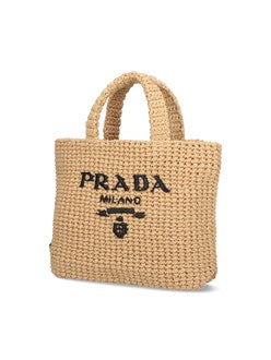 Prada Women Small Crochet Tote Bag - 2