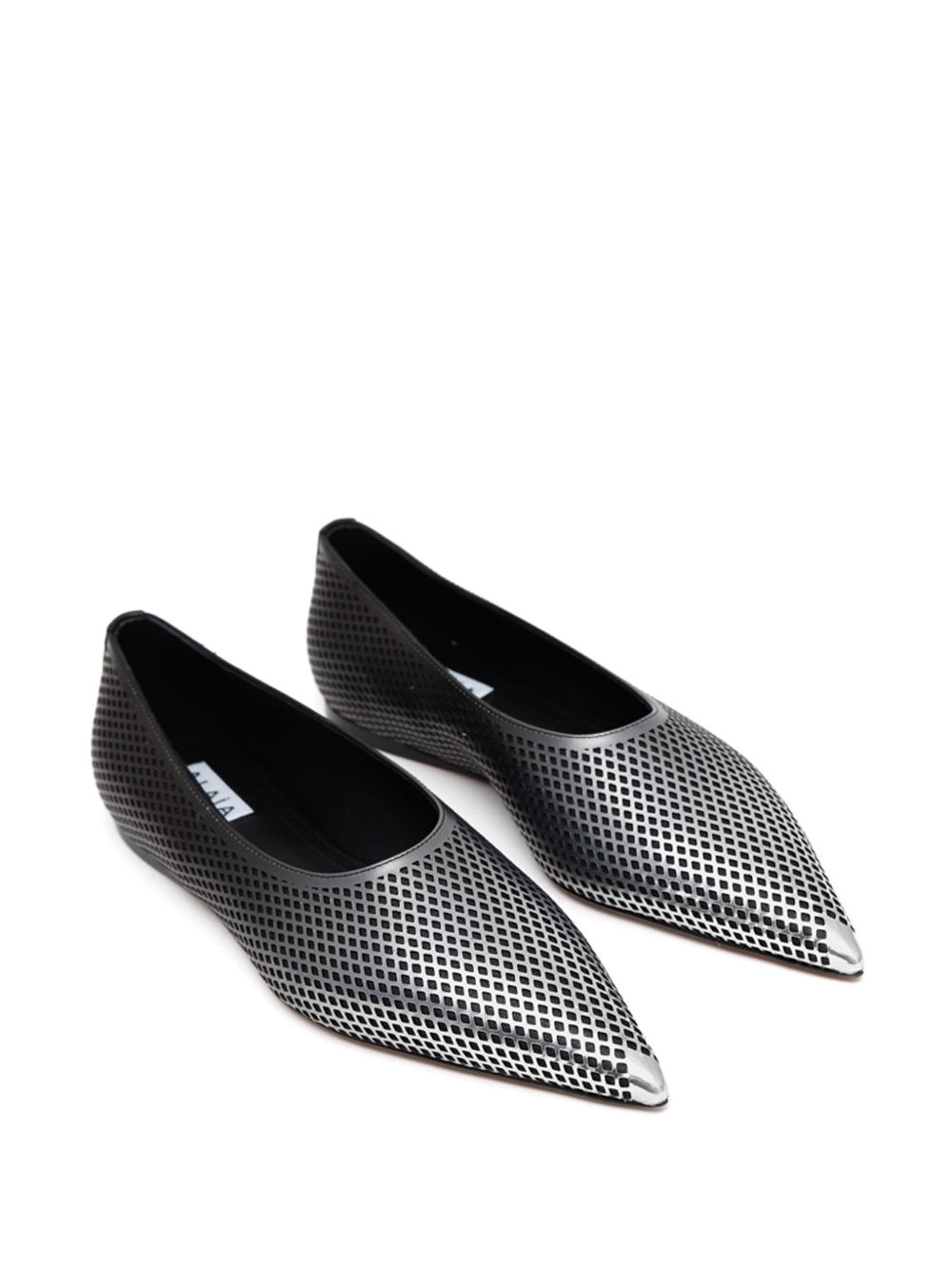degradé-effect mesh ballerina shoes - 2