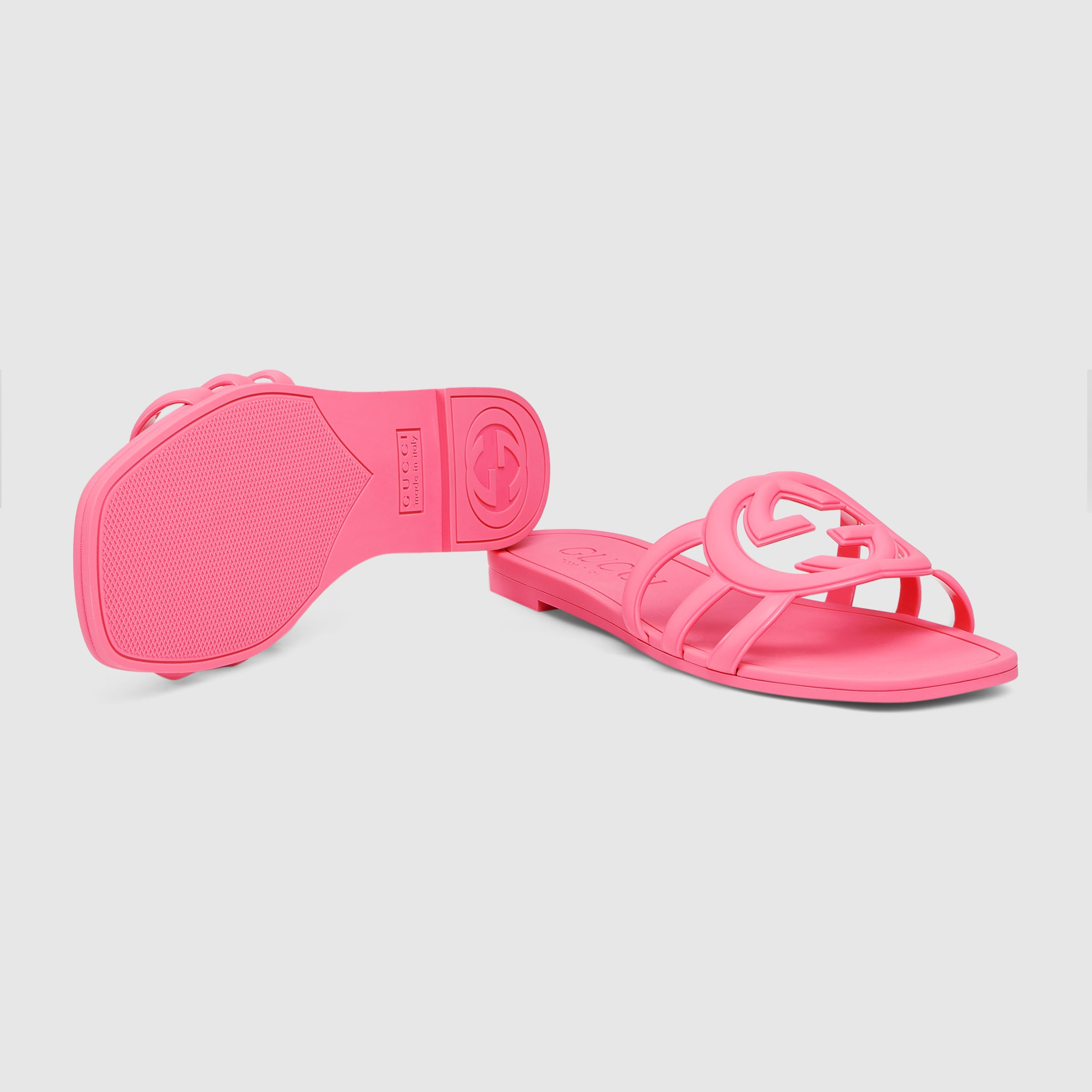 Women's Interlocking G slide sandal - 6