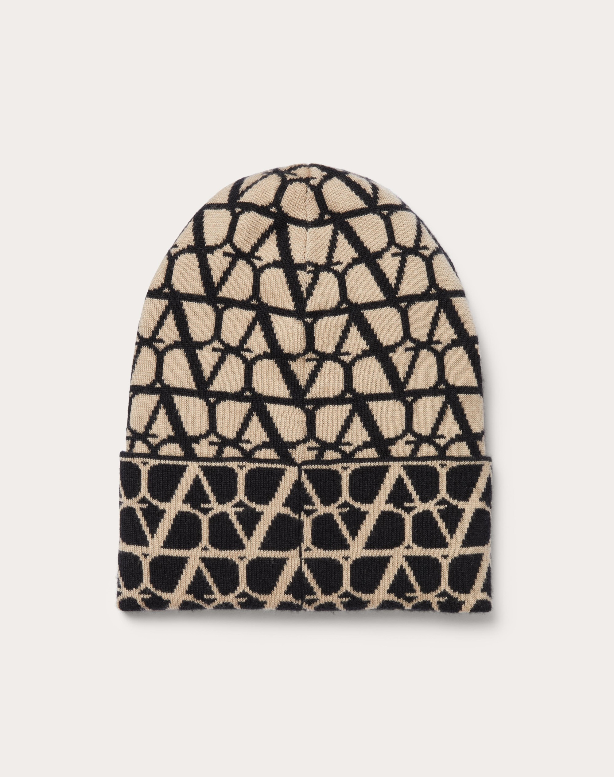 KNITTED TOILE ICONOGRAPHE BEANIE IN CASHMERE AND SILK - 3