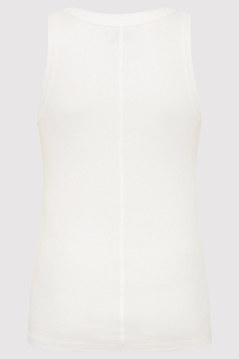 ST. AGNI Organic Cotton Singlet - White outlook