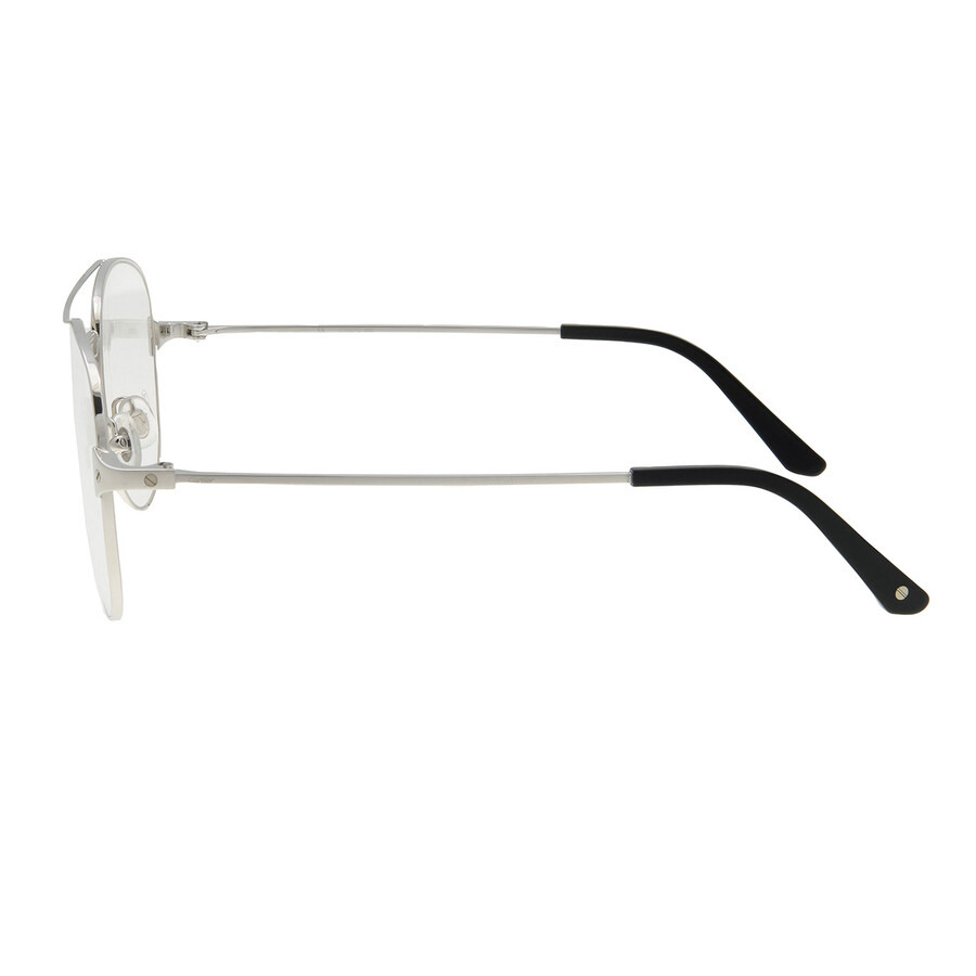 Cartier Demo Pilot Ladies Eyeglasses CT0307O 002 55 - 3