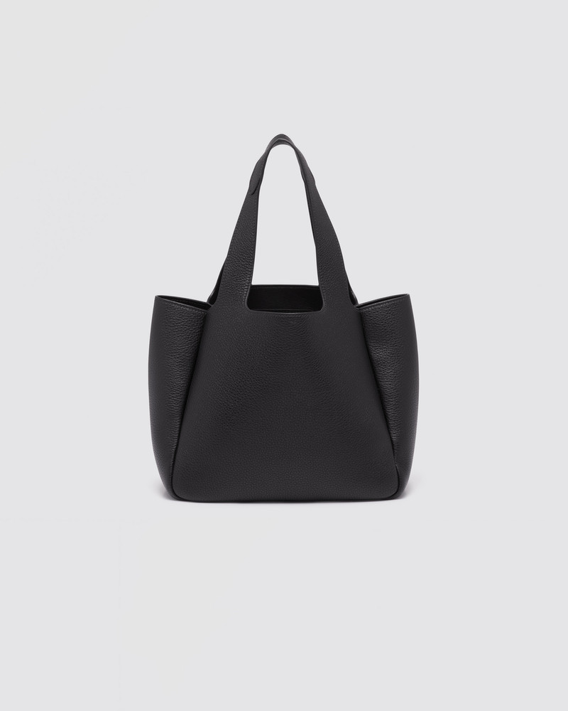 Medium leather tote 4