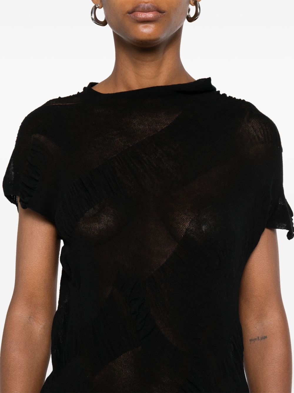 fine-knit T-shirt - 5