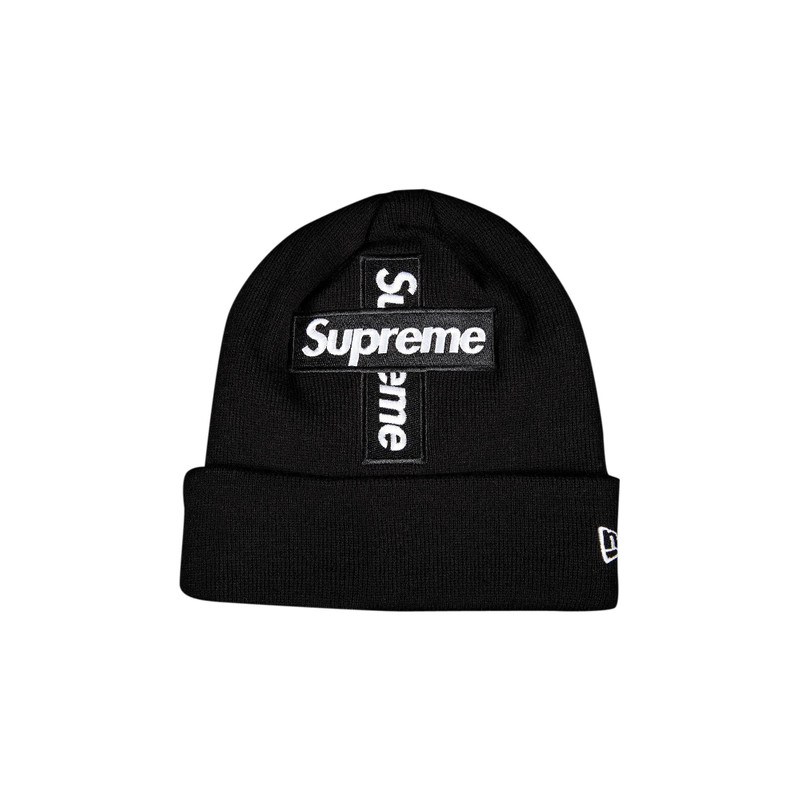 Supreme Supreme x New Era Cross Box Logo Beanie 'Black' - FW20BN14