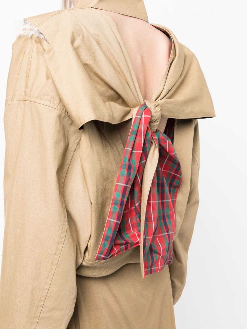 knot-detail cropped jacket 5