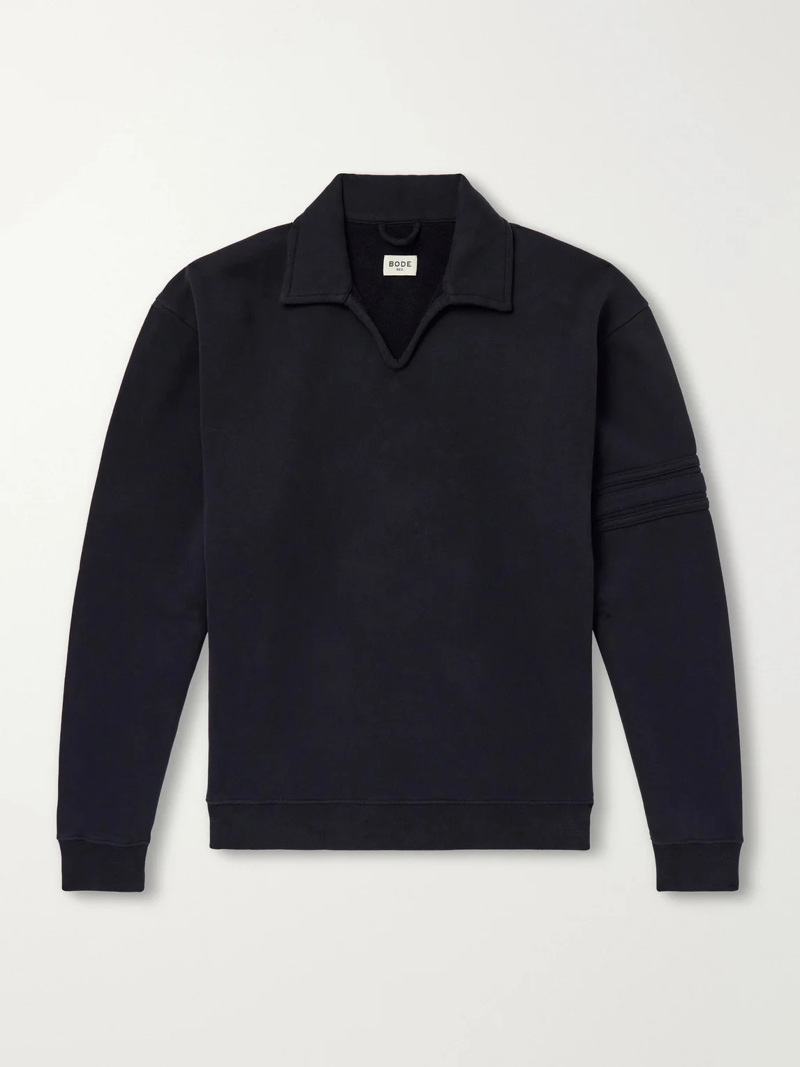 Crew Polo Cotton-Jersey Sweatshirt - 1