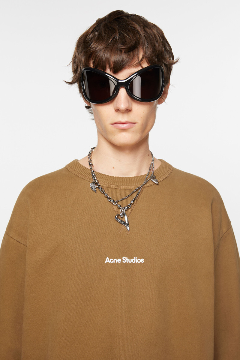 Stamp logo sweater - Mud beige 4