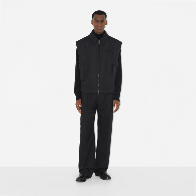 Burberry Embroidered Logo Nylon Gilet outlook