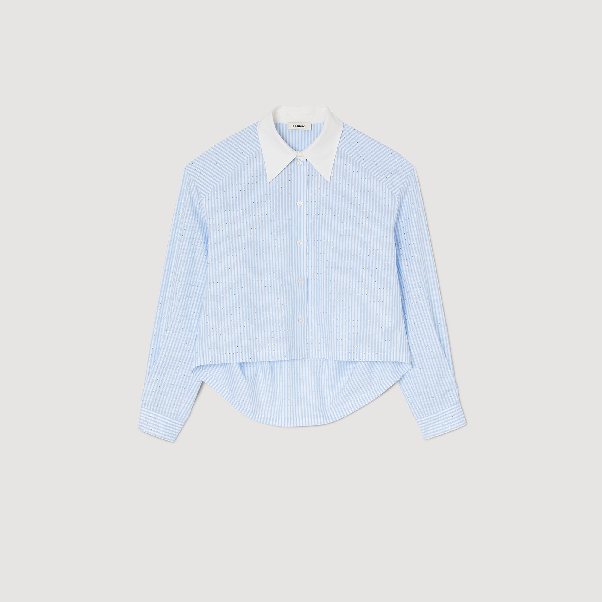 Stripy rhinestone shirt - 1