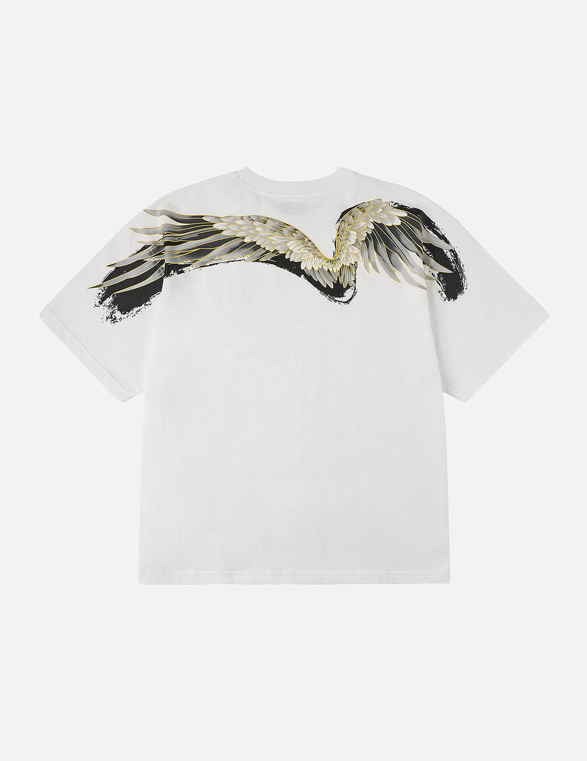 Crane Flying Wings with Daicock Print Loose Fit T-Shirt - 3