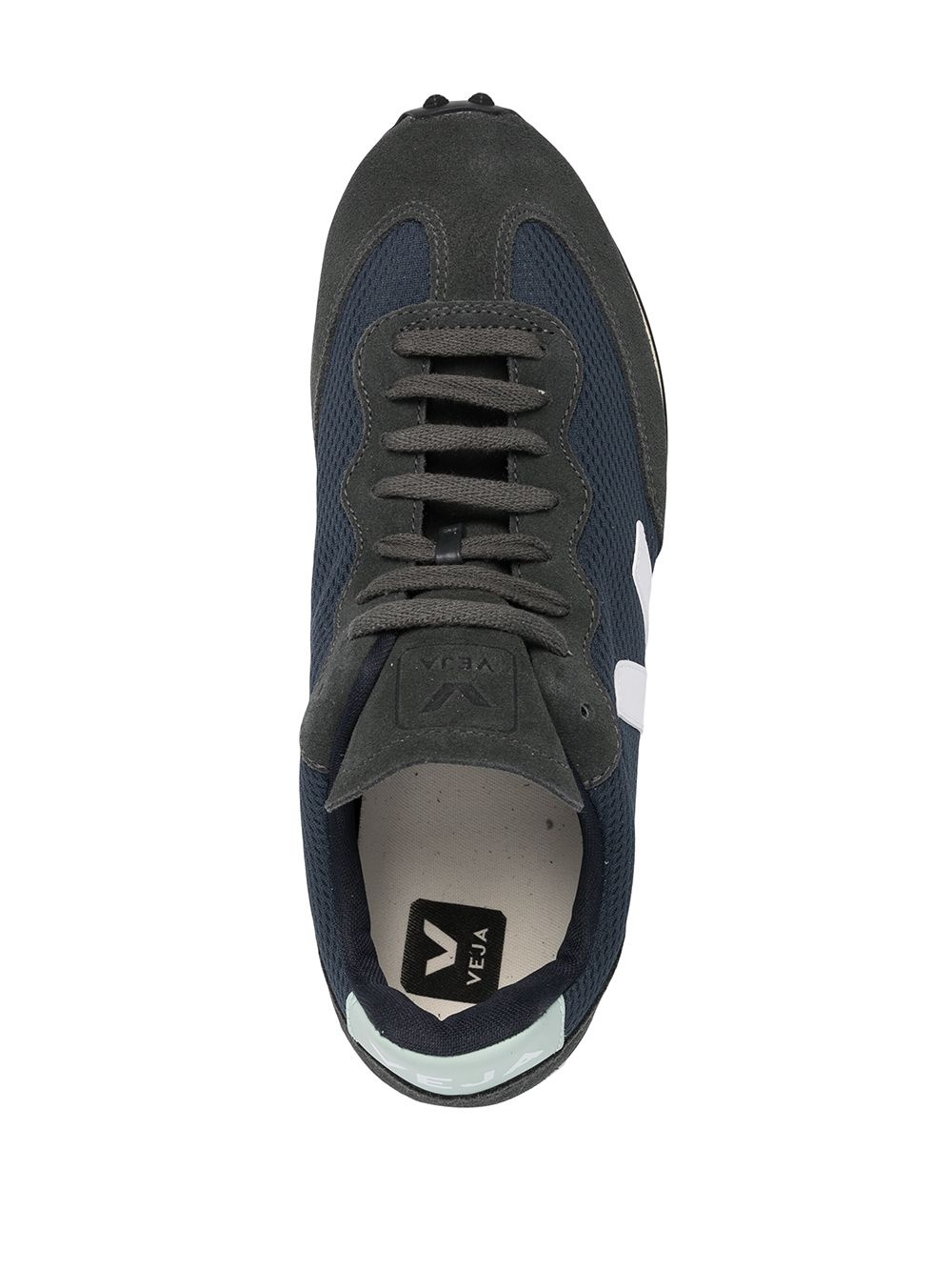 lace-up suede trainers - 4