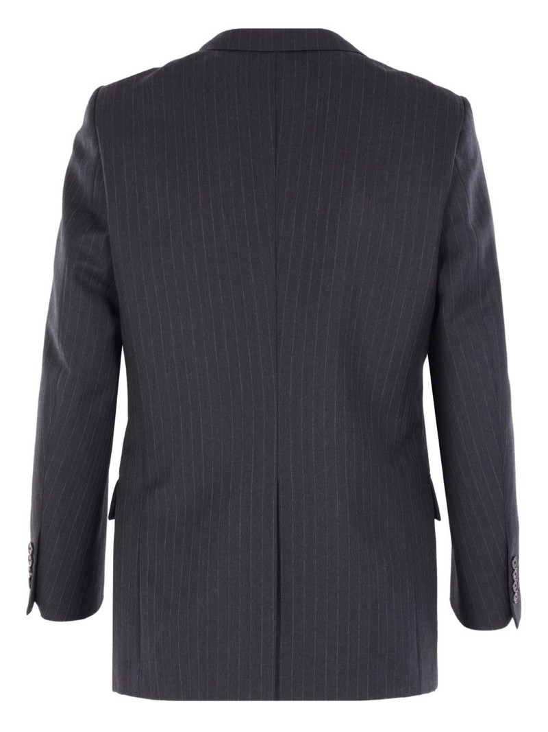 AURALEE striped two-button jacket outlook