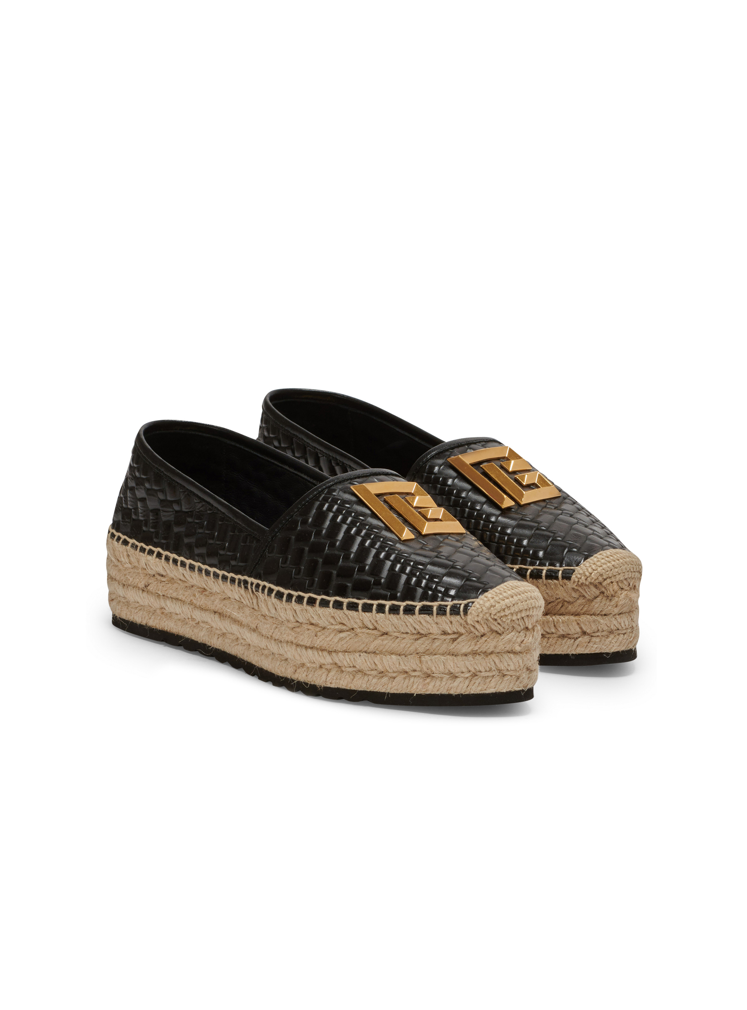 Alex espadrilles in crocodile effect leather - 2