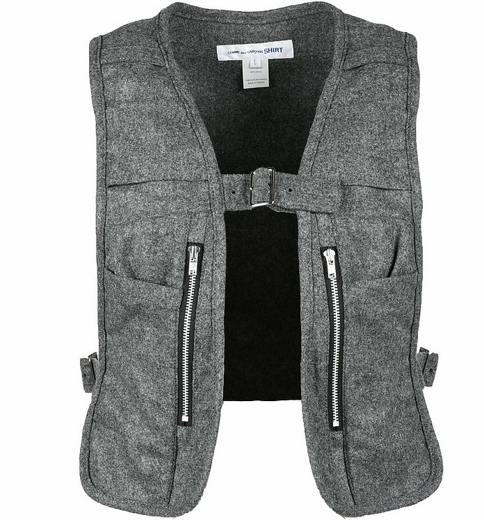 Men's Gray Vest - 1
