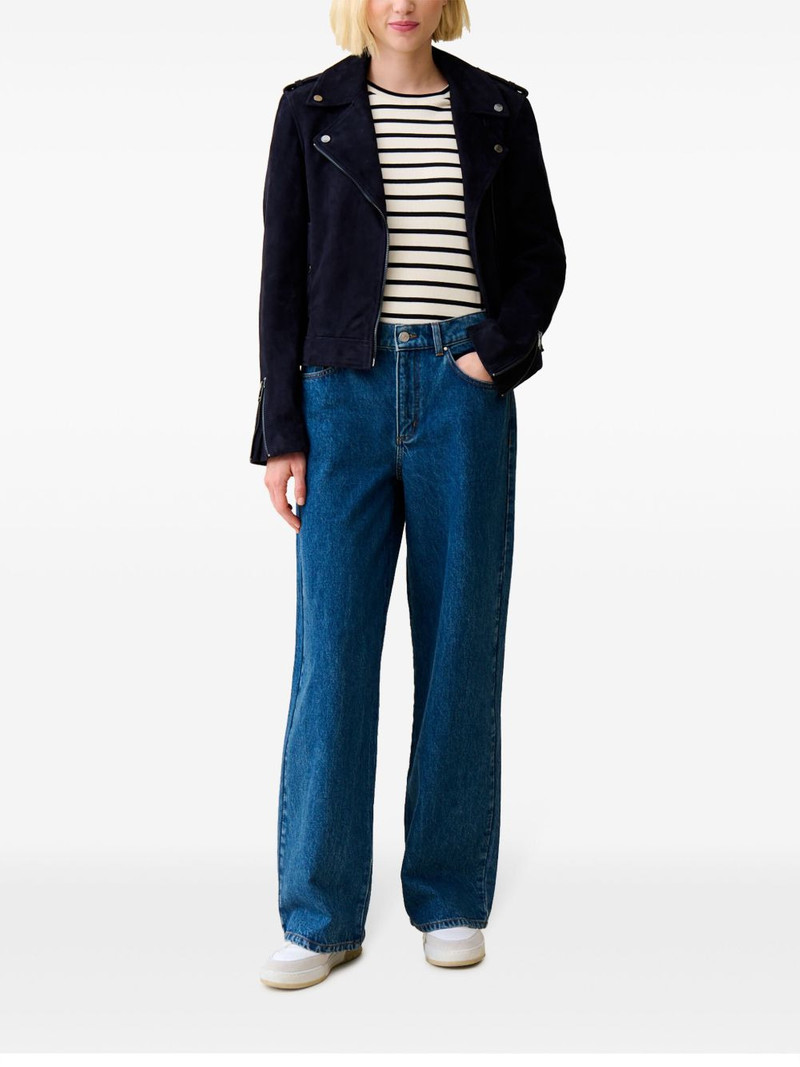 Claudie Pierlot suede biker jacket outlook