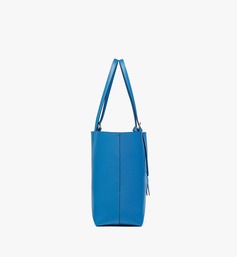MCM Himmel Shopper in Embossed Logo Leather outlook