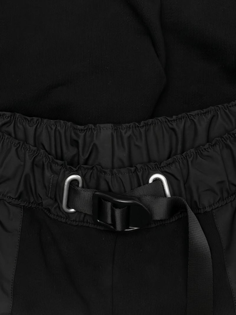 buckle-fastening panelled shorts 3