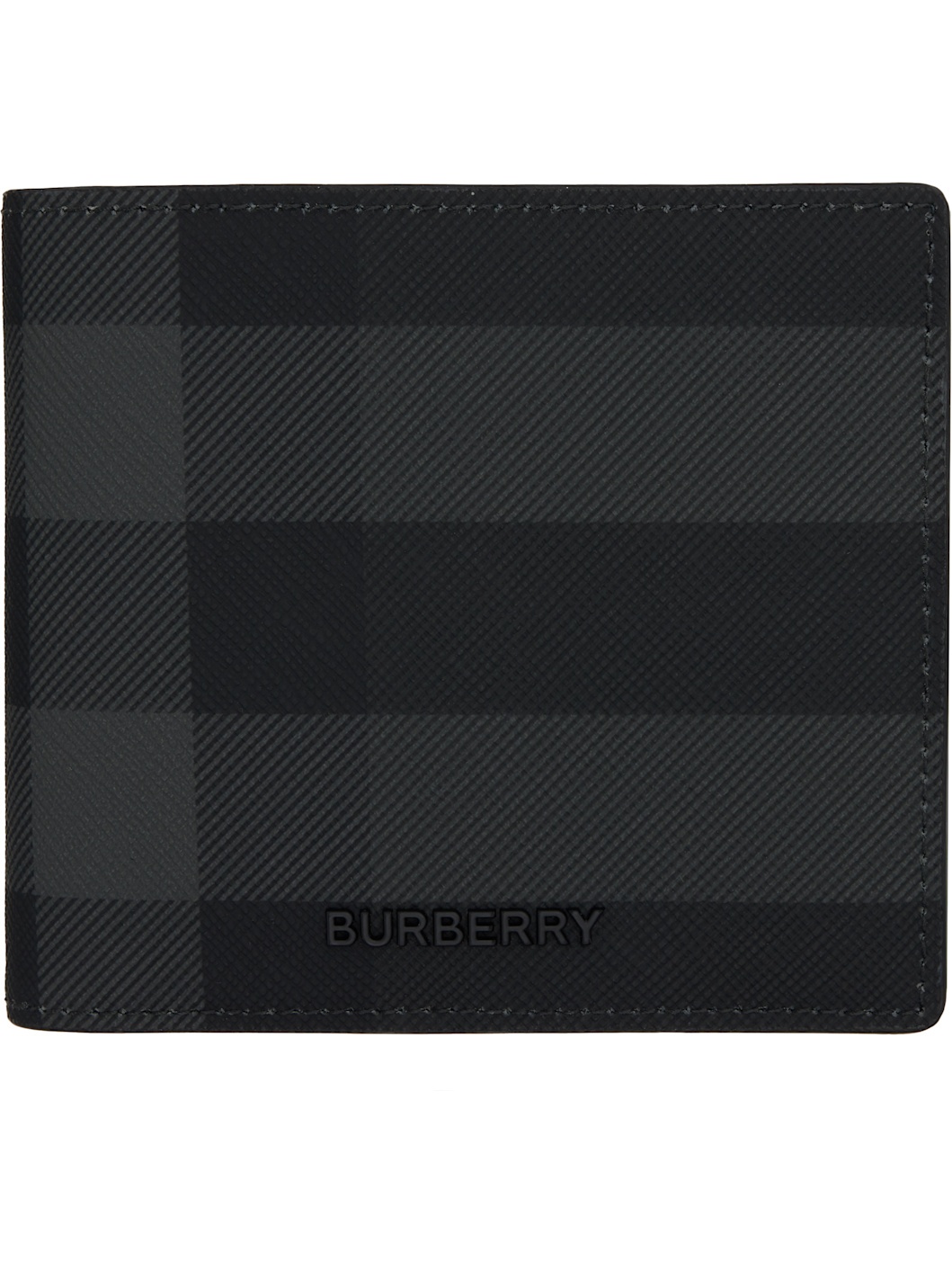 Black MS Bill Coin Bifold Wallet - 1
