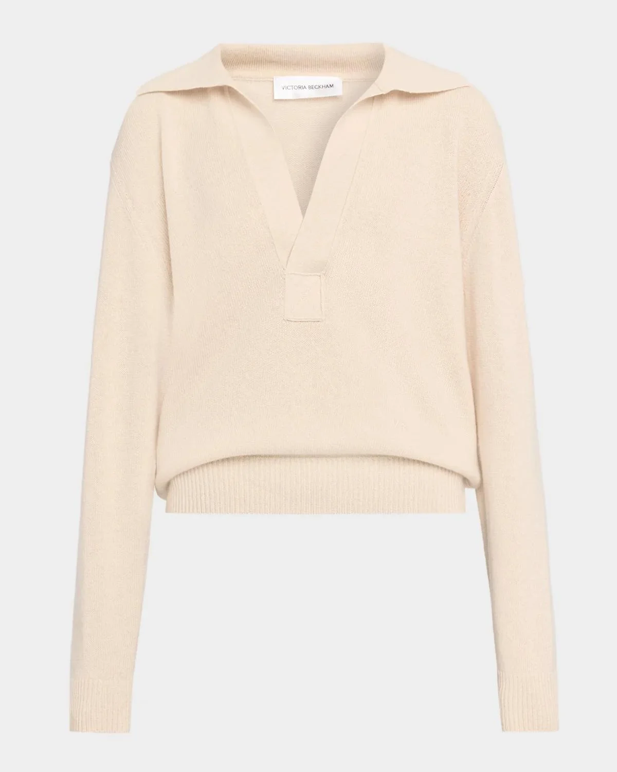 Polo Collar Jumper Sweater - 1