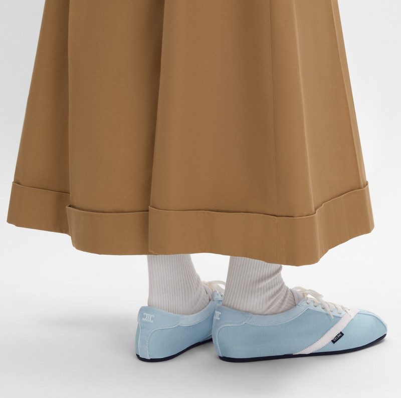 CELINE THE FLAT SNEAKER IN GROS GRAIN, VELVET, SUEDE GOATSKIN AND LAMBSKIN outlook