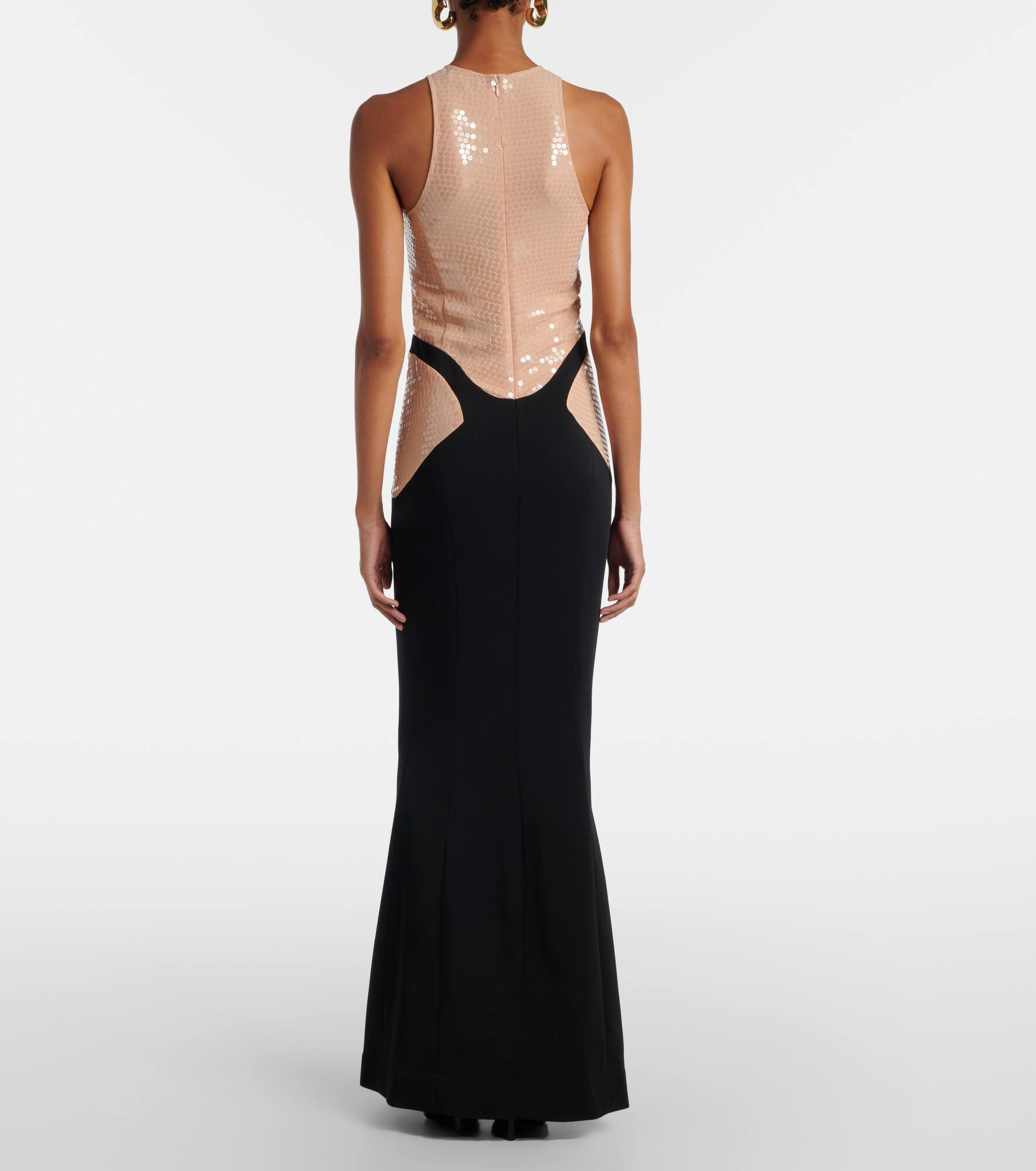 Sequined crêpe gown - 3