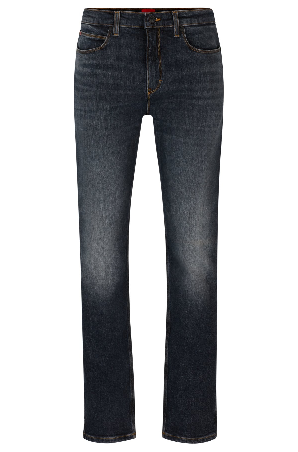 SLIM-FIT JEANS IN GRAY STRETCH DENIM - 1