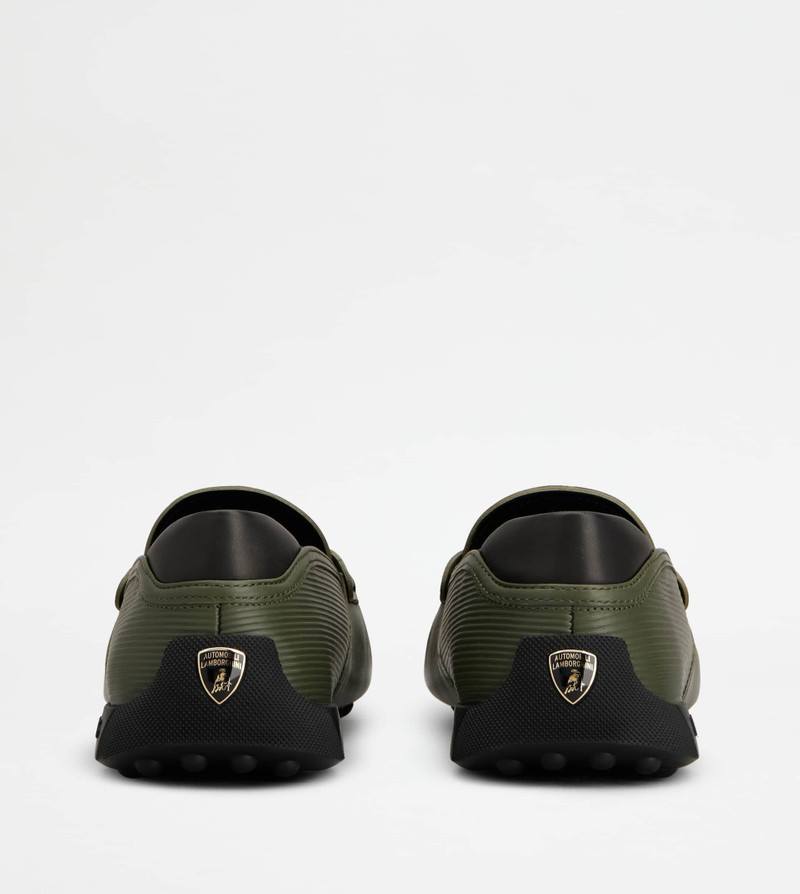 Tod's LOAFERS IN LEATHER - GREEN, BLACK outlook