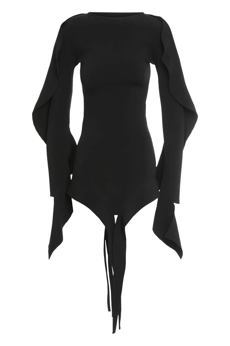 Mugler Stretch Viscose Dress - 1