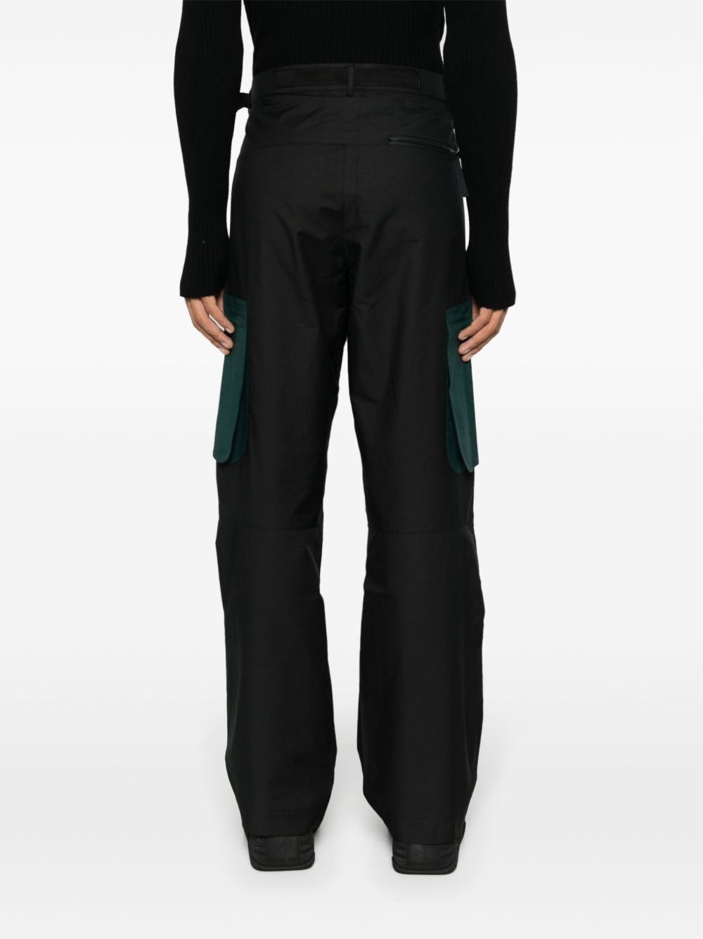 organic-cotton blend cargo trousers - 4