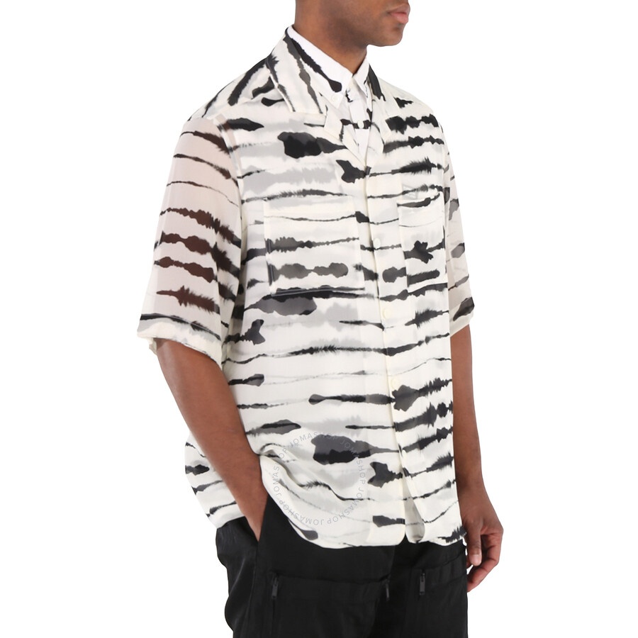 Burberry Watercolour Print Double-layered Shirt - 4