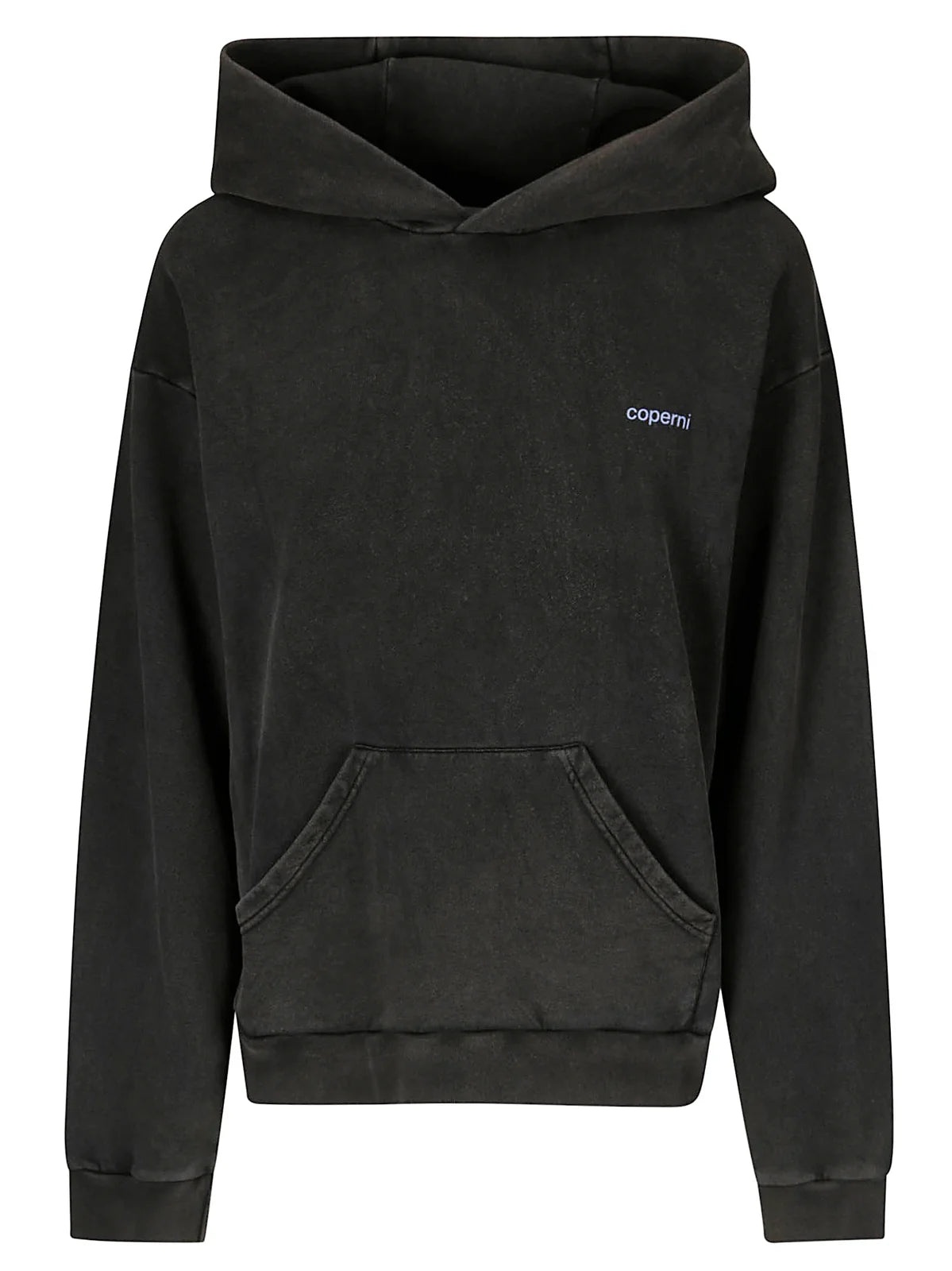 WASHED HORN HOODIE (BLACK/BLUE) - 1