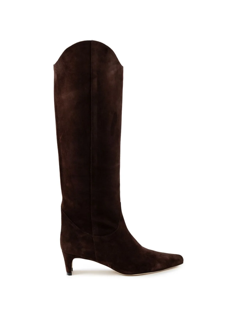 pointed-toe suede boots - 1