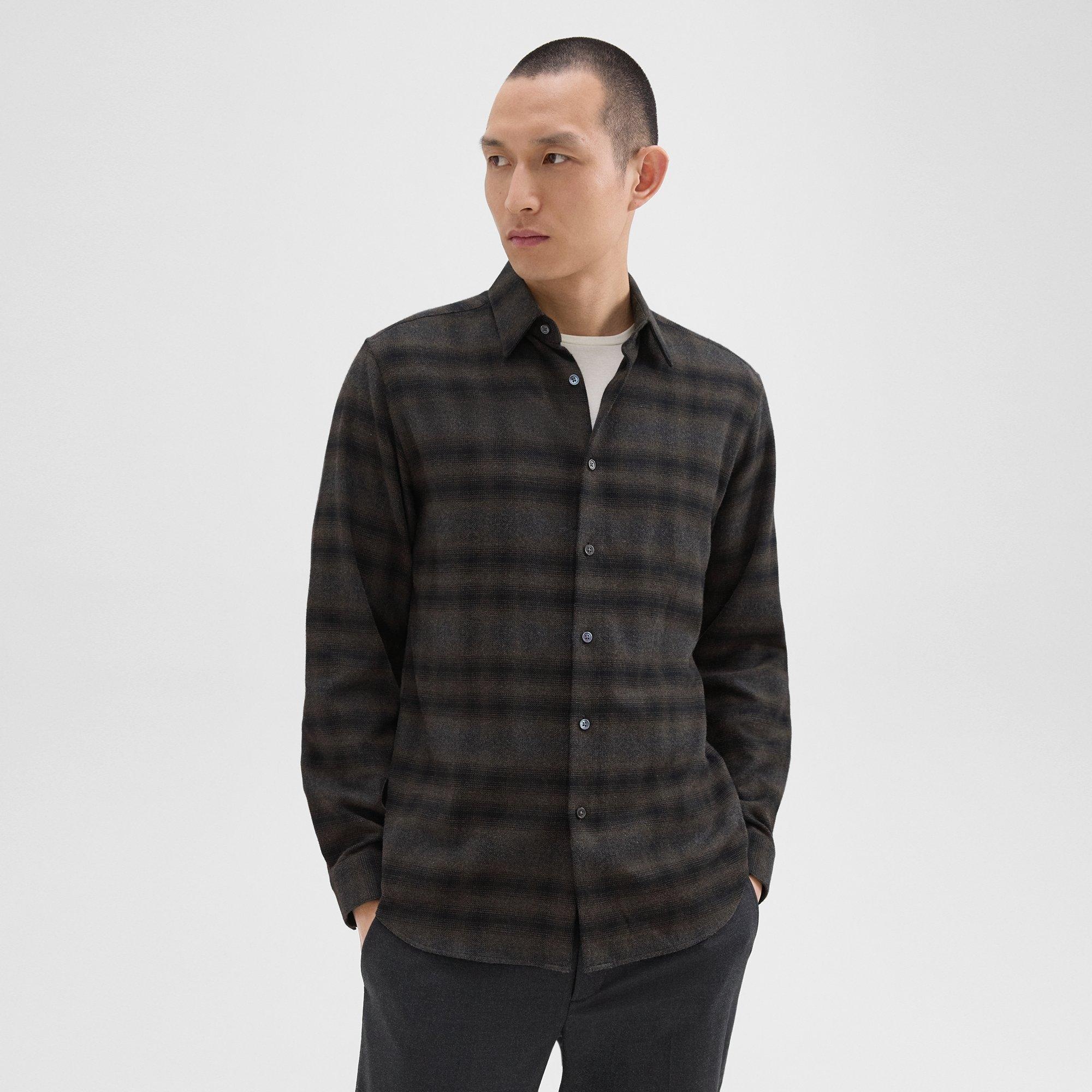 Irving Shirt in Plaid Cotton Flannel - 3