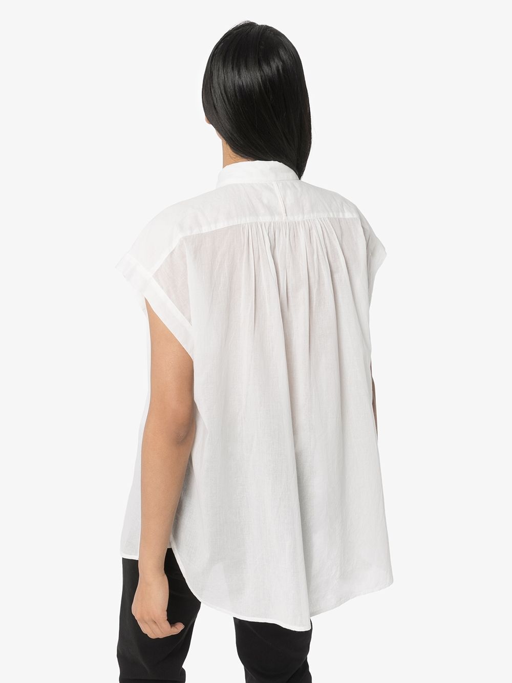 oversized flared blouse - 3