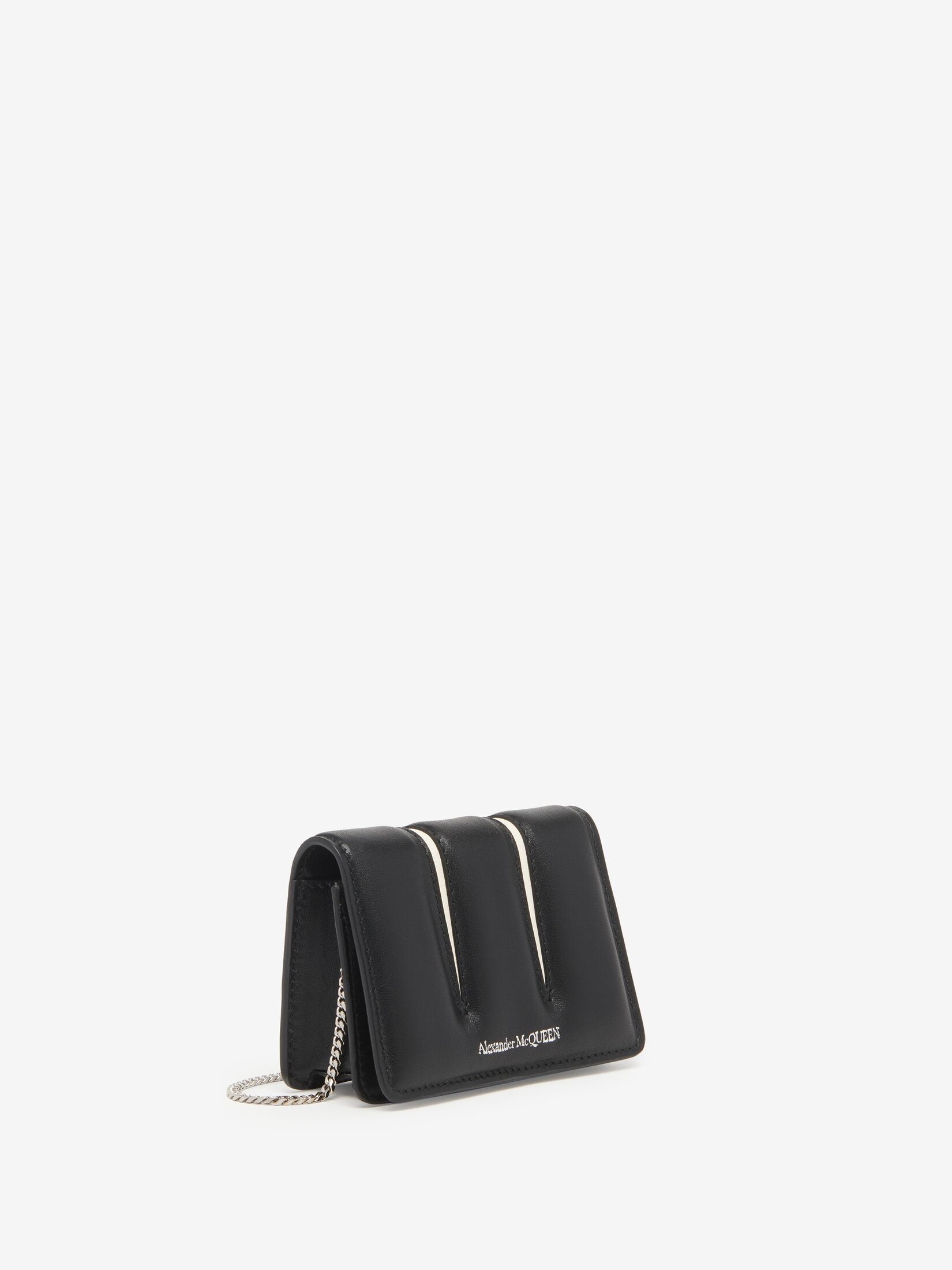 Women's The Slash Card Holder in Black/ivory - 2