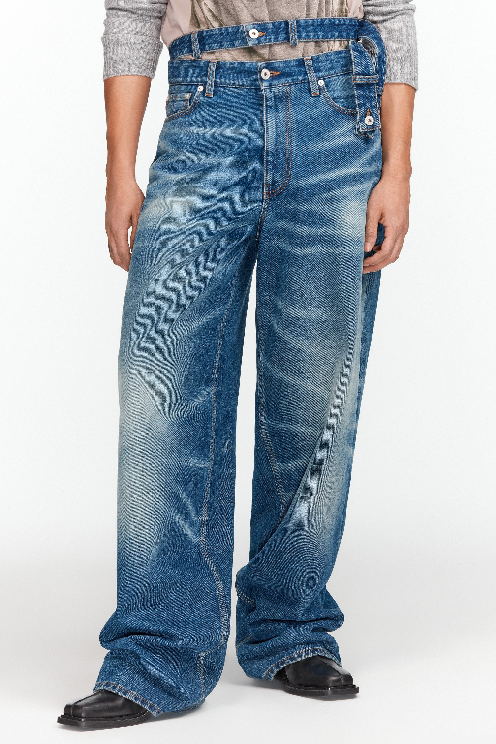 Multi Waistband Jeans - 10
