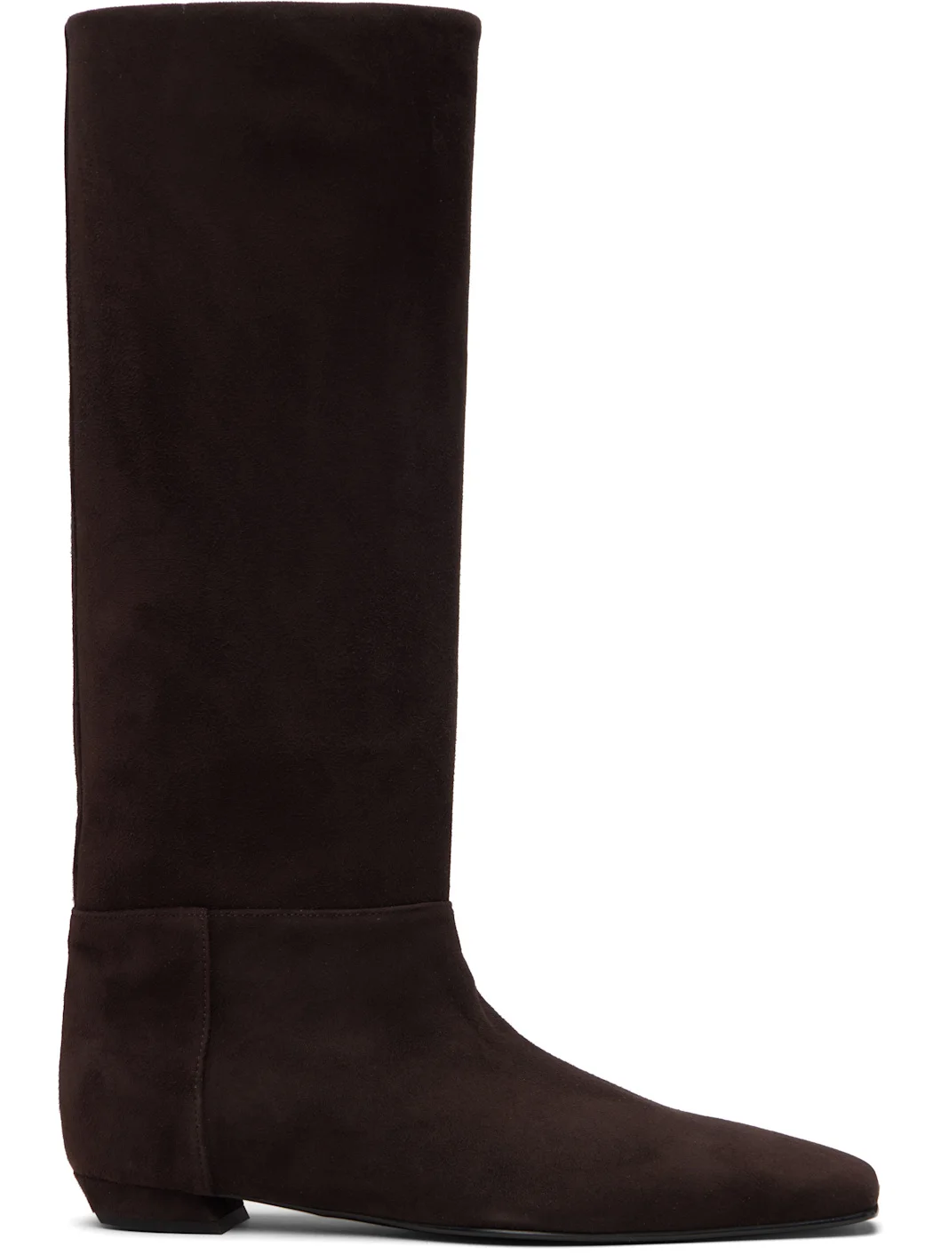 Brown Trap Flat Boots - 1
