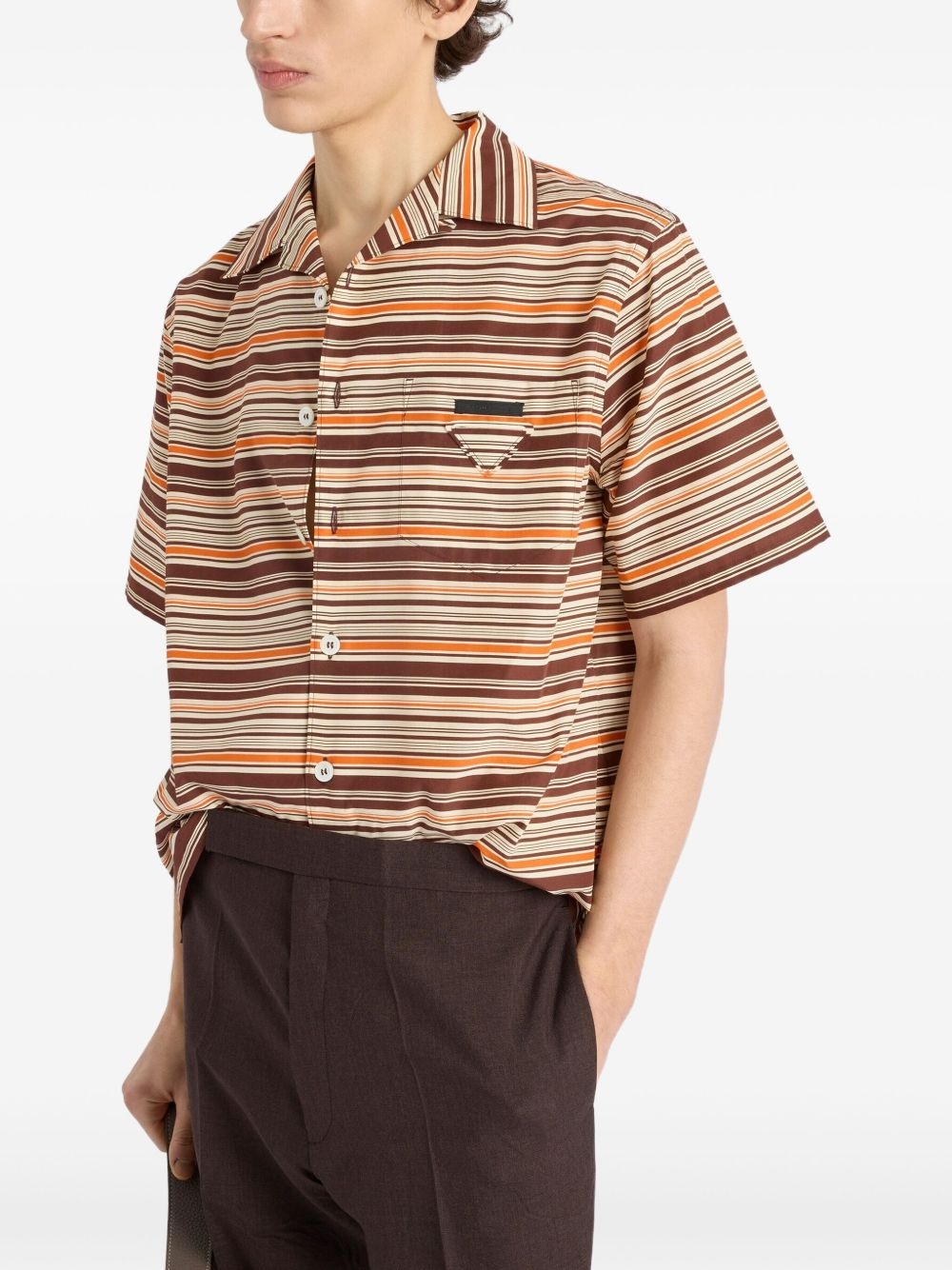striped bowling shirt - 4