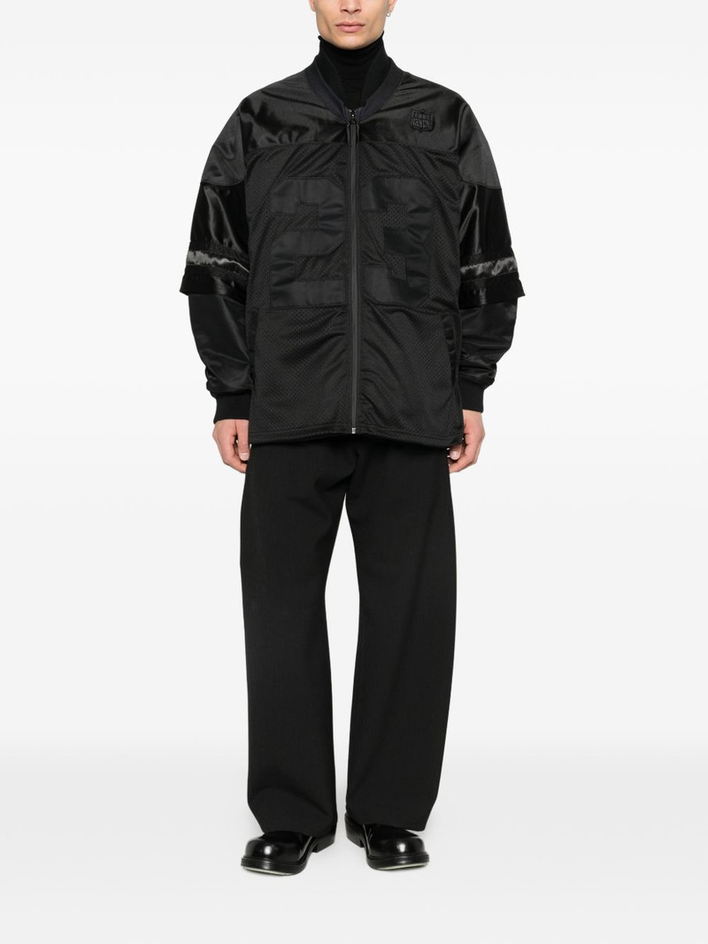 ih nom uh nit perforated panelled jacket outlook